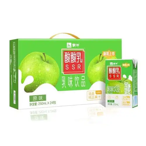 《【6月产】蒙牛酸酸乳原味芒果蓝莓vd 锌草莓味24盒酸酸甜甜促销