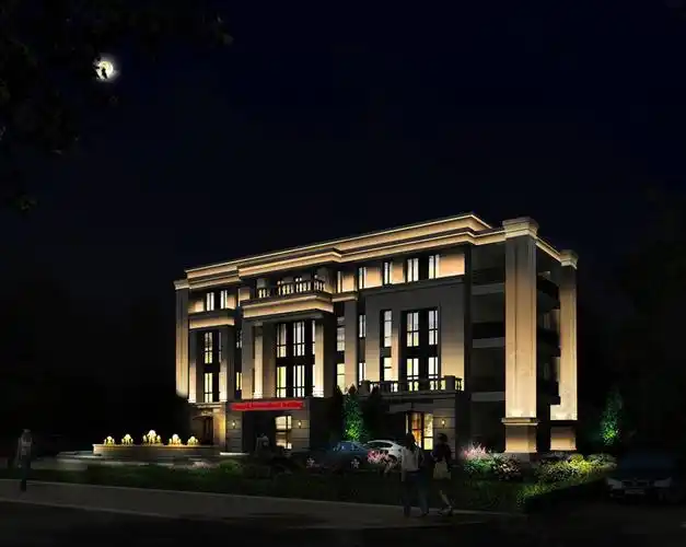 别墅设计:户外灯光的作用_室外