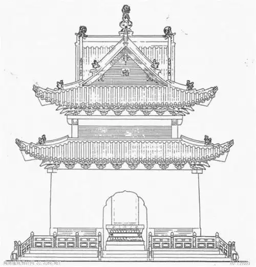 中国古代建筑简笔画 中国古代建筑简笔画天坛