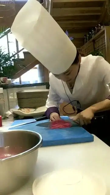 女厨师长的这刀功以后一定能找个好婆家!