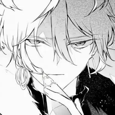 动漫男头黑白男生头像