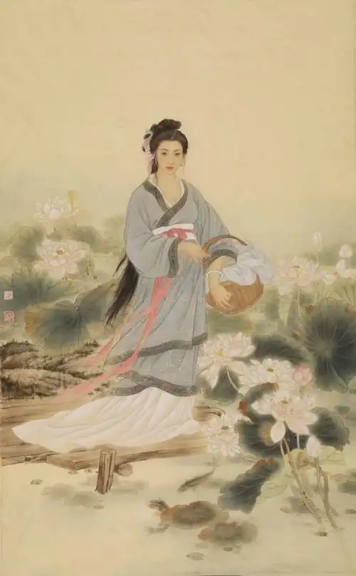 【工笔画素材篇】书画名家赵永夫工笔古代仕女画作