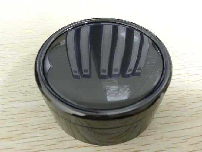 镀枪黑色金属玻璃杯保温杯锌合金杯盖配件厂高档高端精品大方盖子