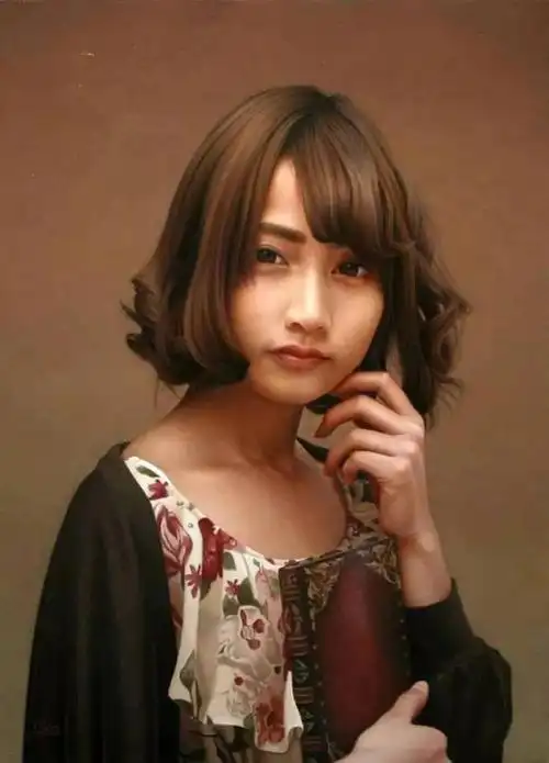 日本超写实绘画第一人他油画中美女的恬静唯美细腻逼真