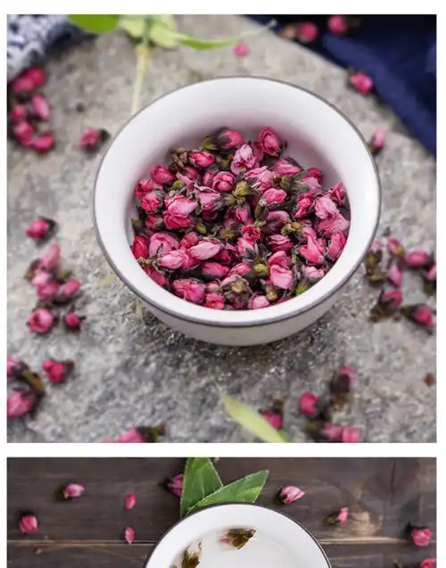 桃花茶干桃花泡水喝饮品花茶花瓣食用每罐40g共三罐
