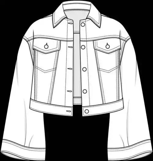 180款衬衫款式图大全服装平面款式图线稿