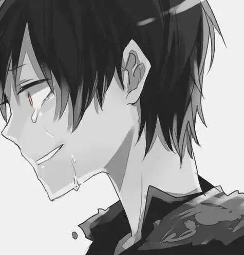 男生头像动漫可爱哭