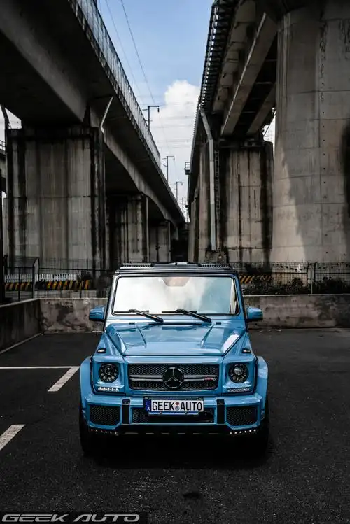 奔驰g63 amg全车ax瓷器蓝改色