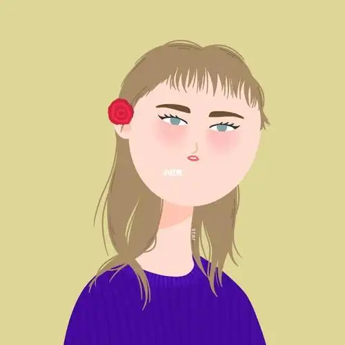 单眼皮女生头像手绘