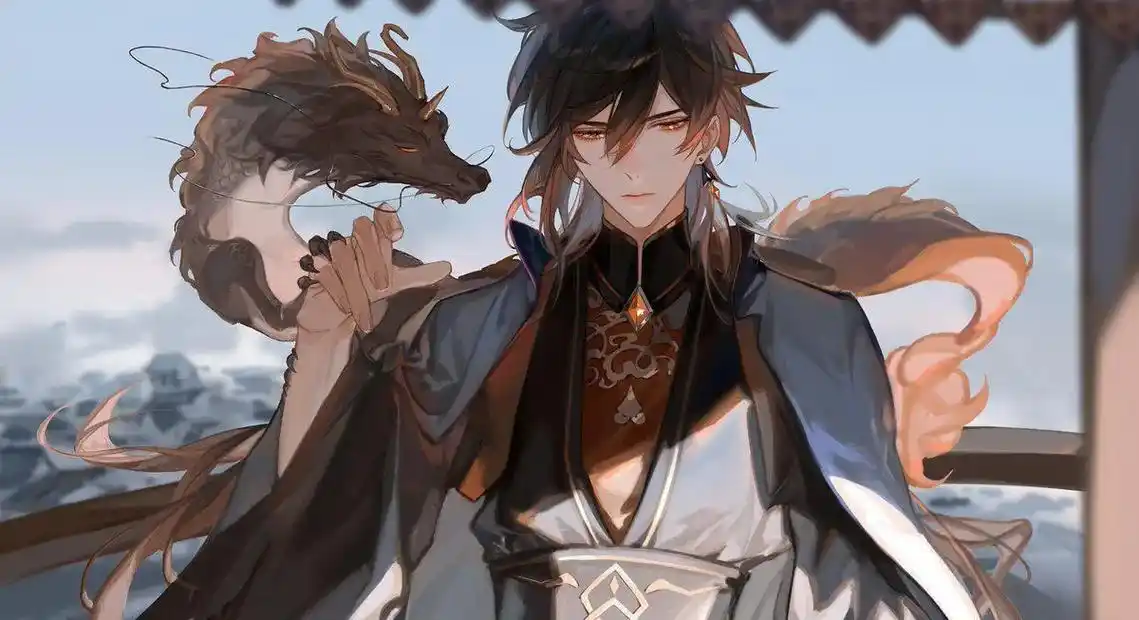 图片放这里啦#公钟 #原神 #钟离 #公子@抖音小助手 @d - 抖音