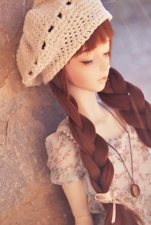 sd娃娃女生冬装伤感唯美