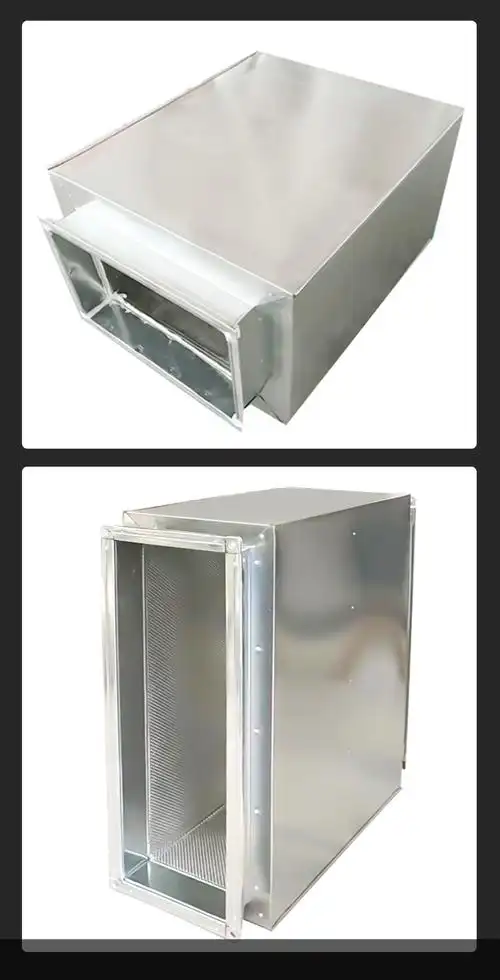 通风管道消声器阻抗式消音器 排油烟专用可定制不锈钢镀锌消音箱 具体