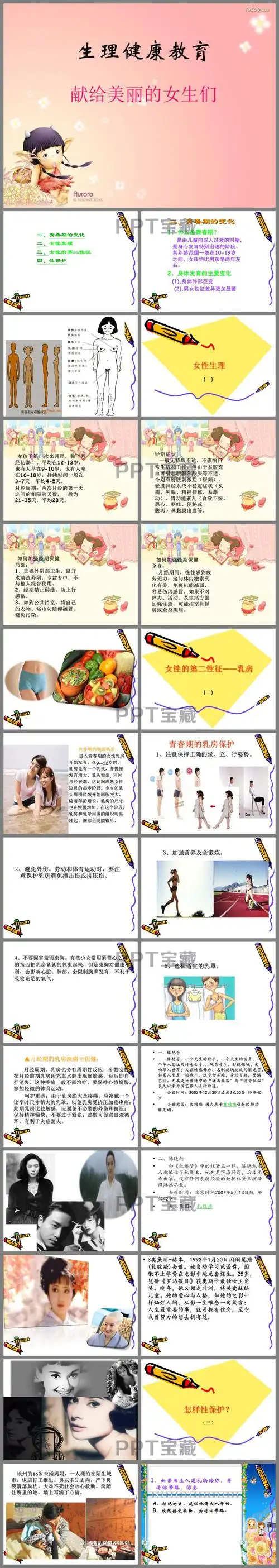 女生生理健康教育ppt课件