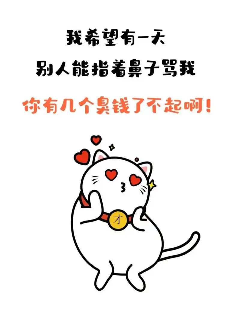 你有几个臭钱了不起  逗比搞笑壁纸图 我希望有一天 有人也指着我得