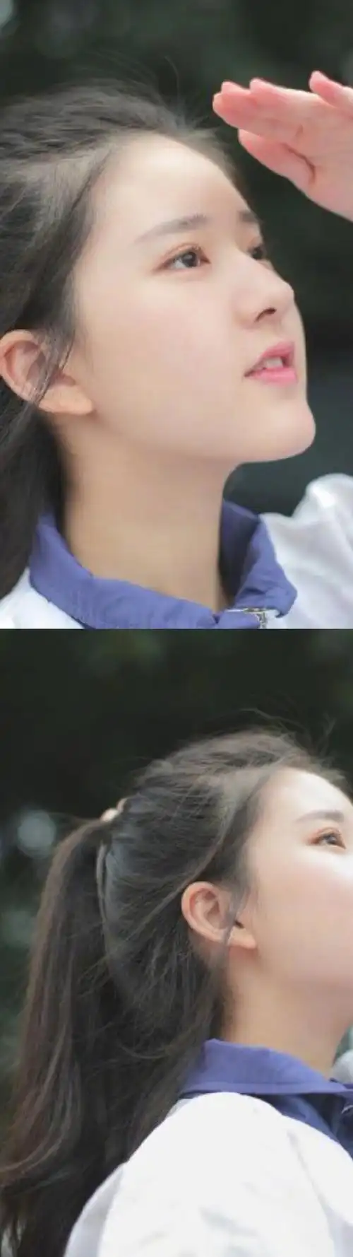 赵露思早期校园照##赵露思早期校园写真