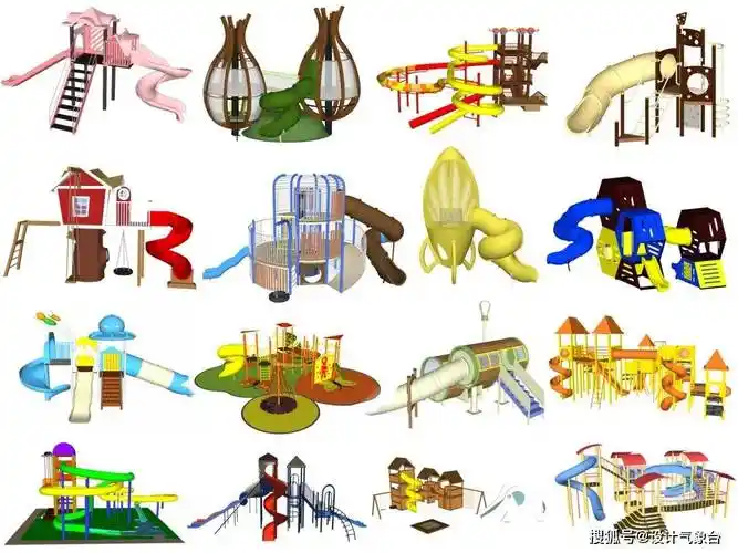 儿童游乐场地cad施工图在公众号设计气象台私信回复soho即可获取返回