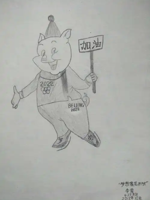 富源县营上镇民家中学 学生心中的2022冬奥吉祥物