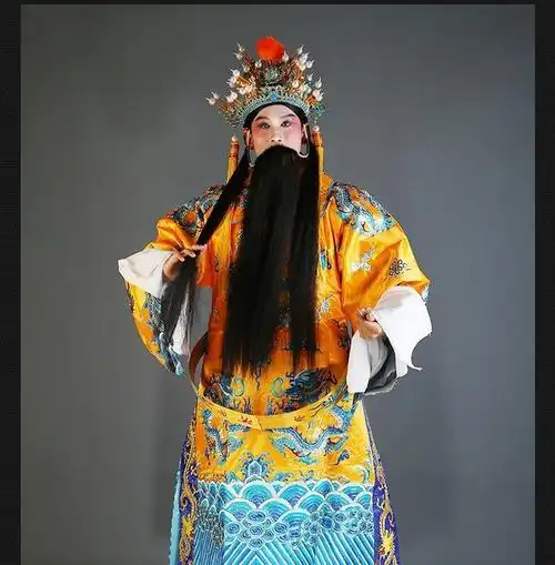 蟒袍戏曲团龙蟒袍戏剧皇帝龙袍驸马状元服装京剧老生小生花脸男蟒丞相