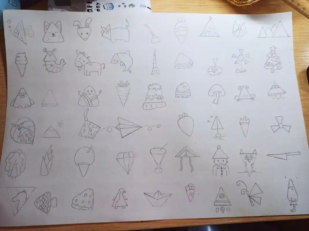 简笔画|三角形 你的喜怒哀乐  我都想参与