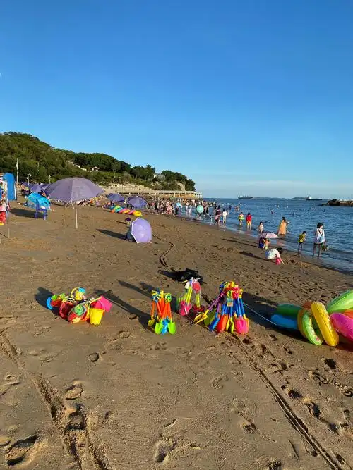 厦大白城沙滩海边