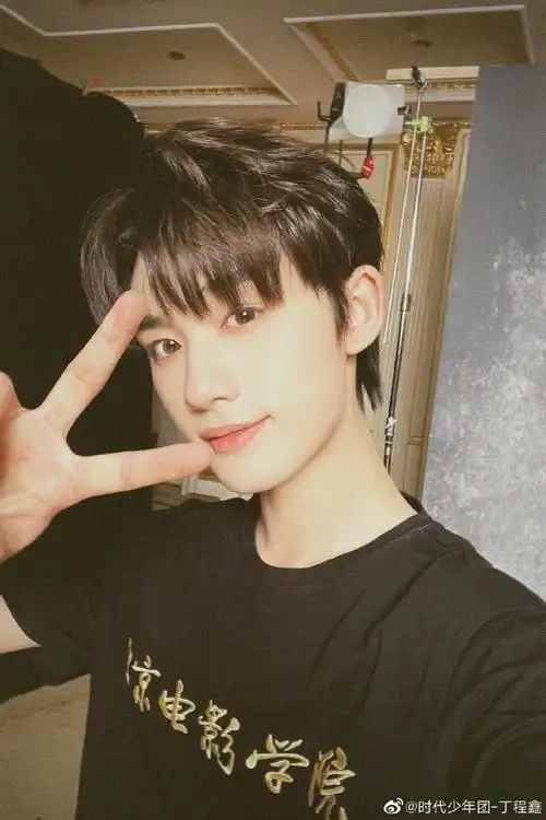 丁程鑫侧颜拍##丁程鑫发型弄乱之前四连拍
