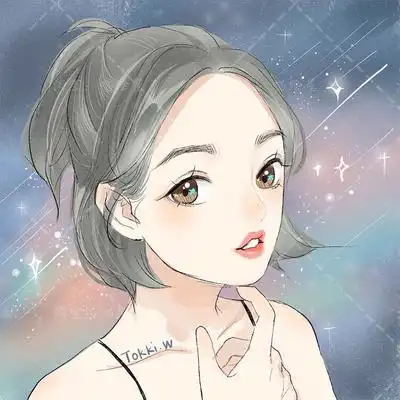 日系精美q版卡通头像真人照片转手绘卡通设计漫画画头像漫画脸