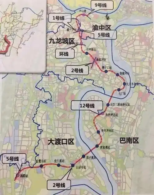 重庆又开挂了要新建一条地铁预计2023年开通