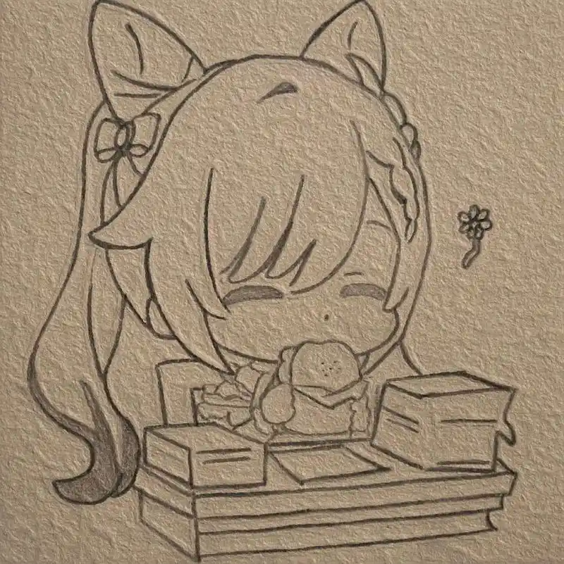 临摹#原神#刻晴#画画 #艾特你想艾特的人 - 抖音