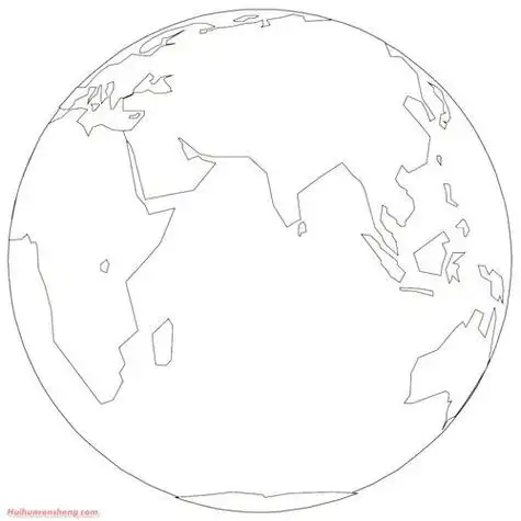 地球的简笔画地球的简笔画怎么画