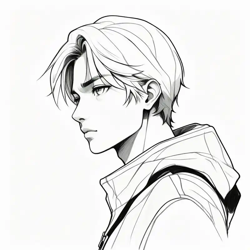 96冷酷帅哥黑白素描头像94 今天给大家带来一组冷酷帅哥的黑白