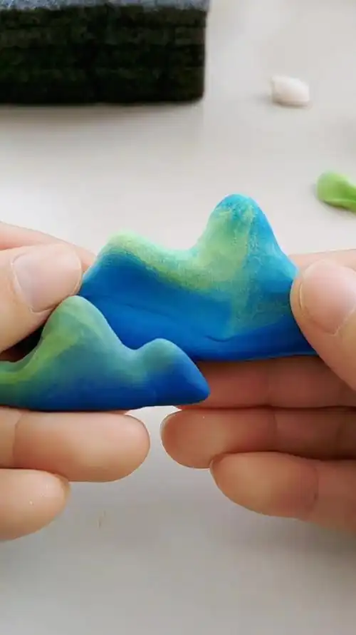 「粘土教程」跟风捏个山,做出来的效果超级好期待-度小视