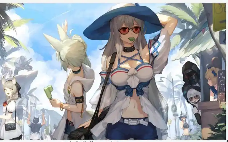 【300英雄补丁展示】泳装斯卡蒂 | 明日方舟