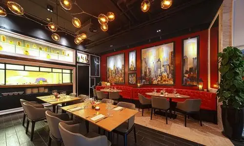 上海dv西餐厅背景墙设计效果图