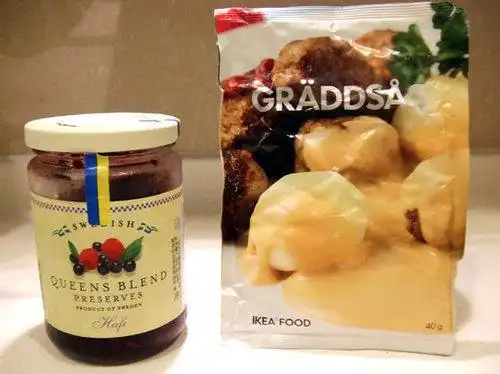 肉丸奶油酱,瑞典蓝莓酱