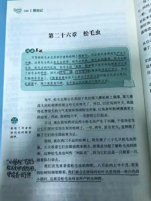 昆虫记第二十六章松毛虫批注上