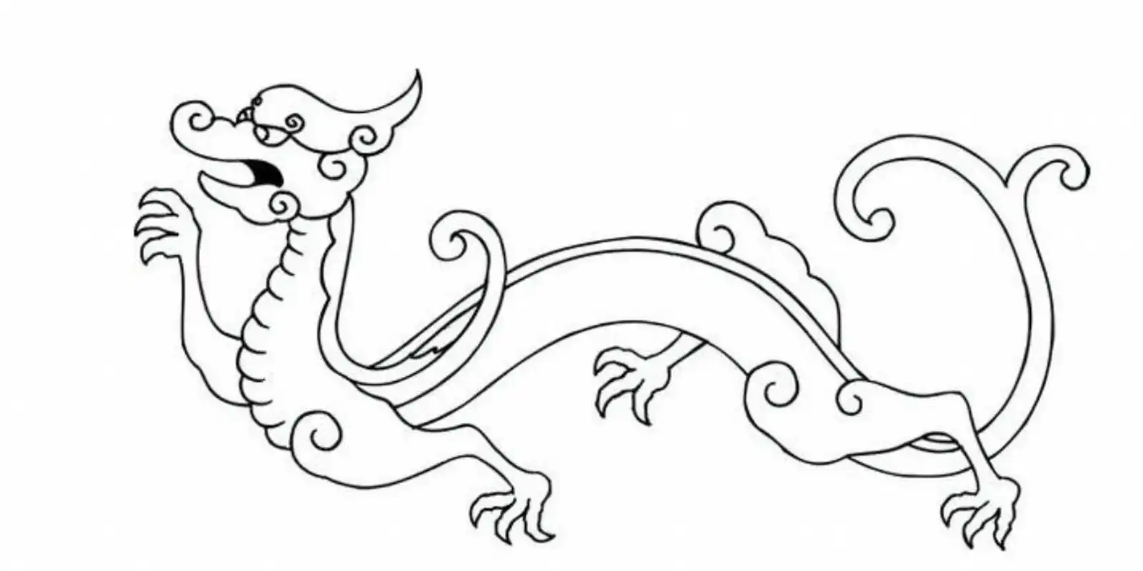 龙简笔画/龙的传人/龙纹样图/儿童创意美术 十二生肖之龙来啦,快来