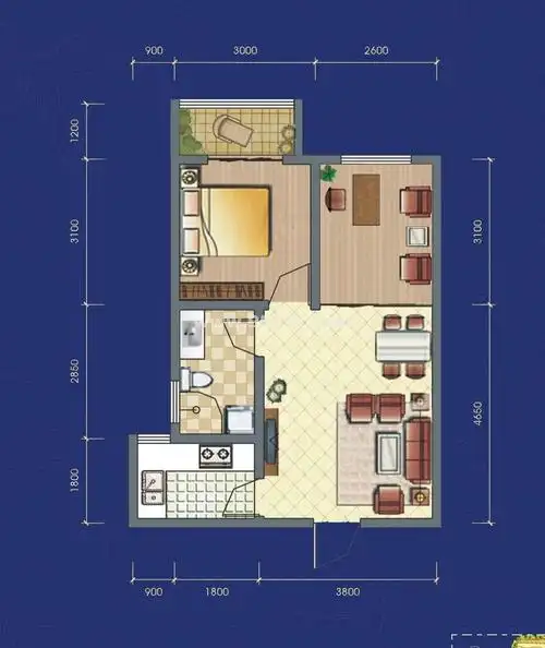 50平米小户型请哪位朋友帮我设计一下!万分感激!