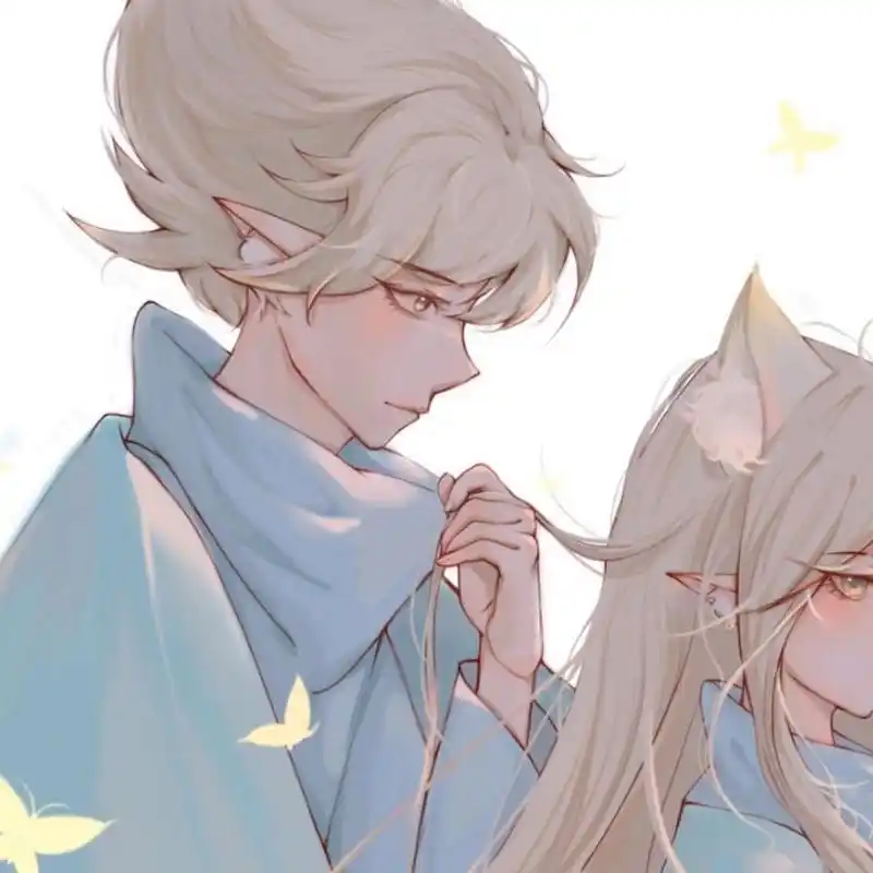 光遇情头壁纸 | 雨妈&卡卡(内有全图) 上完色啦