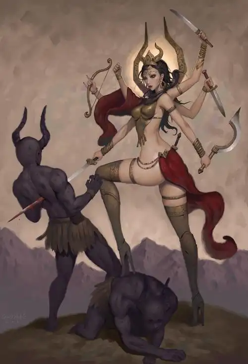 九天玄女战神相