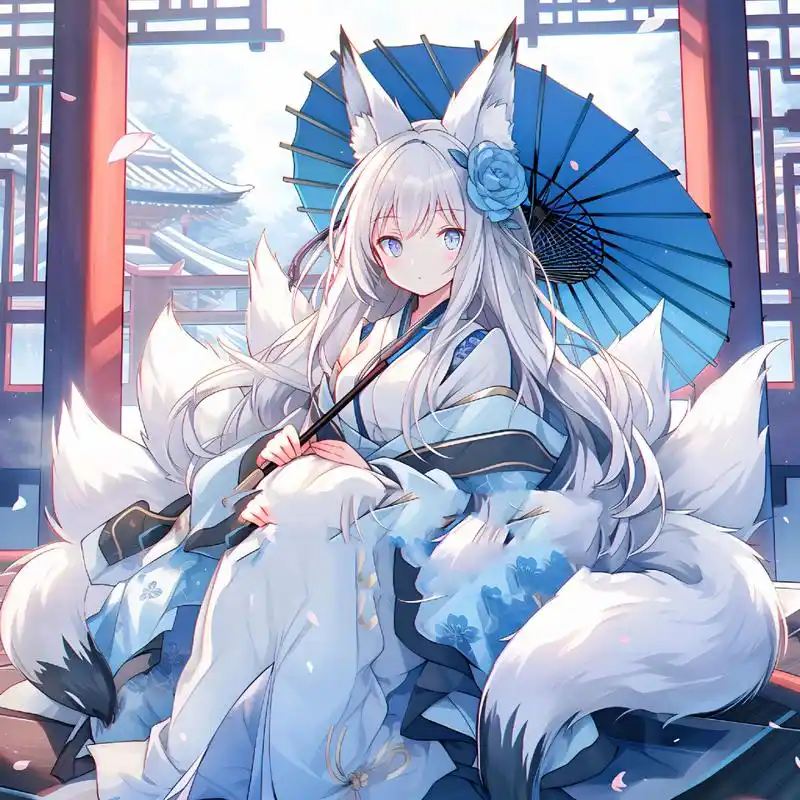 古风女生头像 今天又把压箱底的九尾狐拿出来 哪个最好看呢?