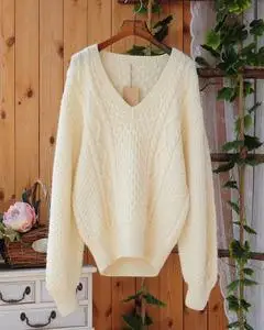 纯手工编织毛衣秋冬图片