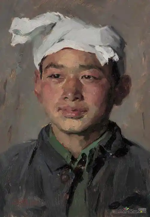 《陕北青年》靳尚谊油画艺术作品欣赏