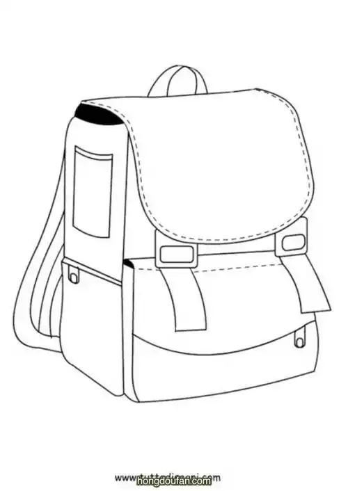8个手绘书包简笔画装满文具书包要如何画