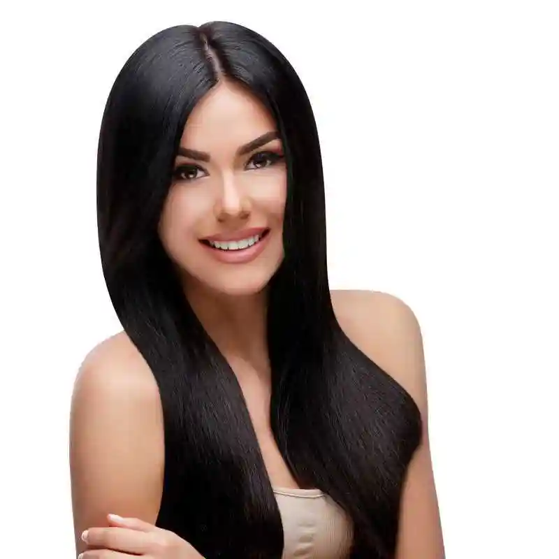 健康的黑发女子