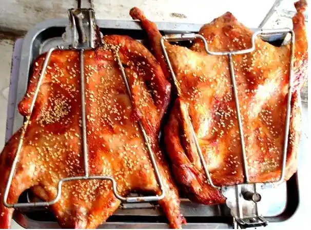 850型炭气两用烤炉 旋转炉 烤鸭炉 烤鸭箱 烤鸡炉 免费送配方图片_8