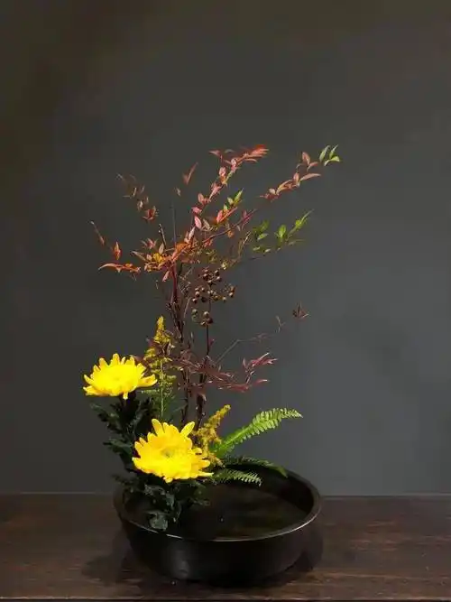 人文花道在形式上体现中国文人的精神特质,阐释"空灵"的绘画美学,以"