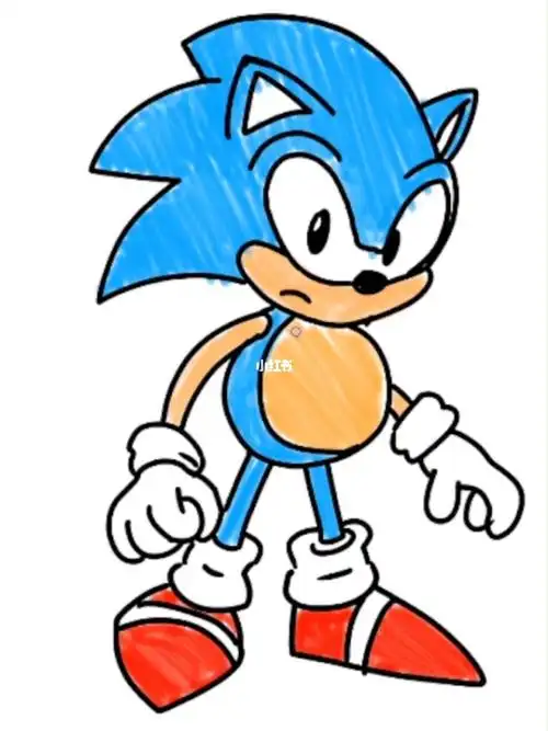 轻松学画索尼克easydrawingsonic