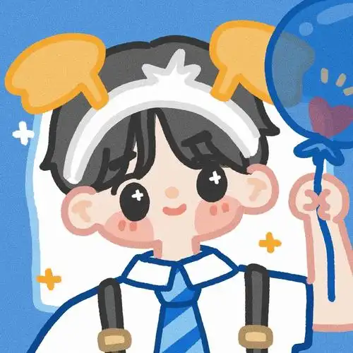 2021呆萌好看的微信手绘情侣头像