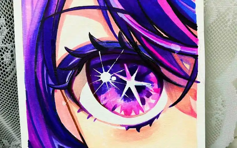 【马克笔手绘】星野爱眼睛里有星星吗?