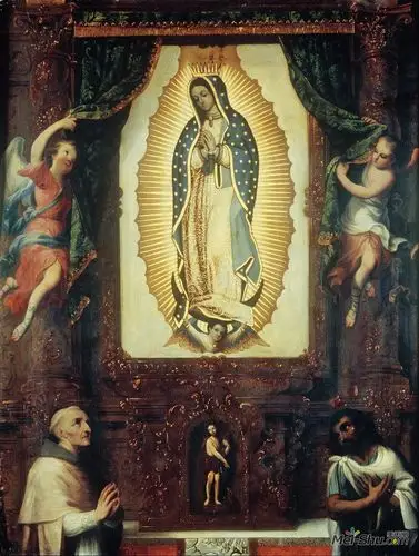 瓜达卢佩圣母与圣约翰米格尔卡布雷拉miguelcabrera高清作品欣赏